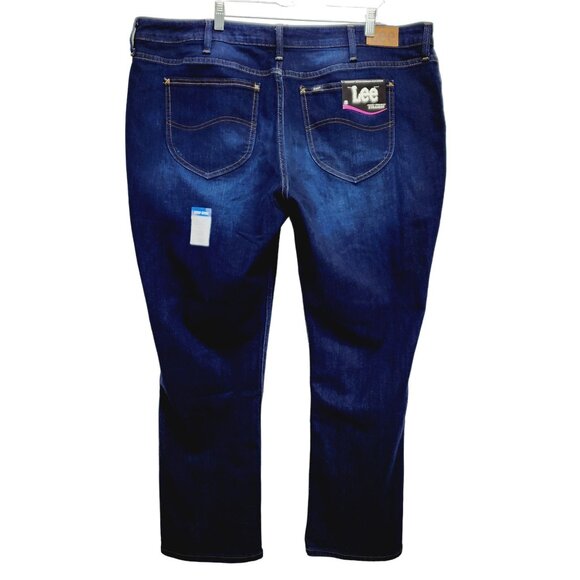 Lee Womens jeans Regular Fit Straight Leg Mid Rise stretch  24 M plus size - Picture 2 of 13